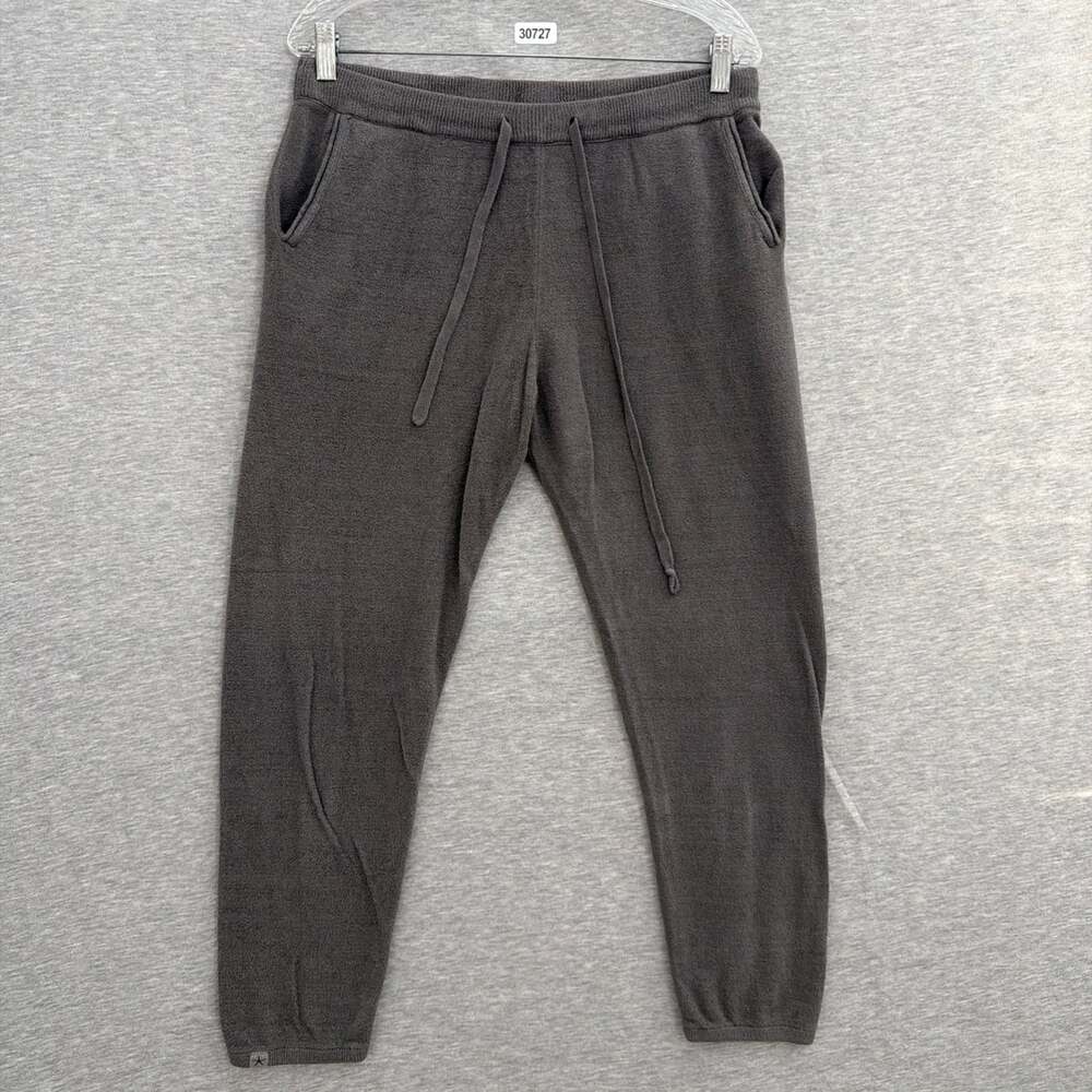 Barefoot Dreams CozyChic Women's Medium Gray Nylon Drawstring Jogger Pants